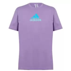adidas Graphic Logo T-Shirt Mens - Purple