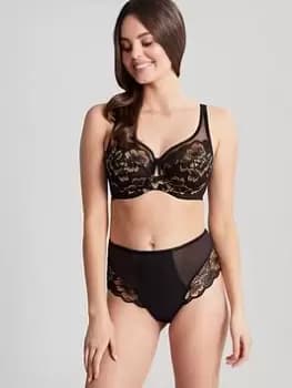 Panache Sabrina High Apex Bra - Black, Noir/Gold, Size 30Ff, Women
