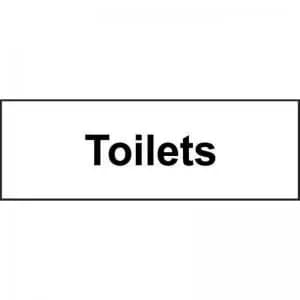 Toilets’ Sign; Non-Adhesive Rigid 1mm PVC Board; 300mm x