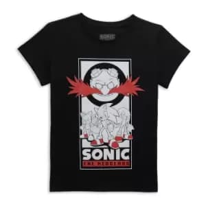 Sonic The Hedgehog Team Up Womens T-Shirt - Black - L