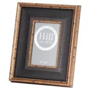 Black Antique Gold Beaded 4X6 Photo Frame