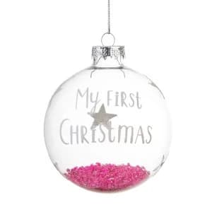 Sass & Belle Baby Girl First Christmas Bauble