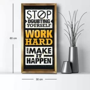 3060AHS-022 Multicolor Decorative Framed MDF Painting