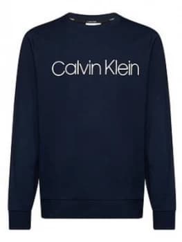 Calvin Klein Cotton Logo Sweatshirt - Navy