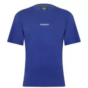 Superdry Micro Logo T Shirt - Blue