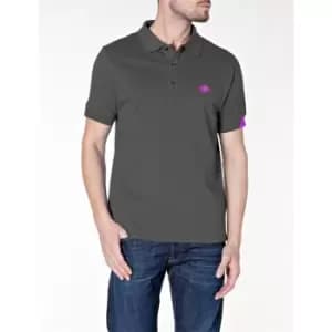 Replay Replay Embroidered Logo Polo Shirt Mens - Grey
