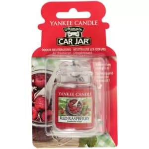 Red Raspberry (Pack Of 10) Yankee Candle Car Jar Air Freshener