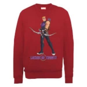 Marvel Avengers Assemble Hawkeye Locked On Sweatshirt - Red - L