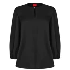 Hugo Celinas1 Silk Top - Black