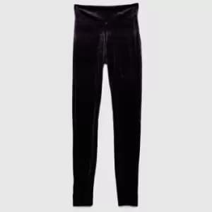 Reebok Velour Leggings In Purple