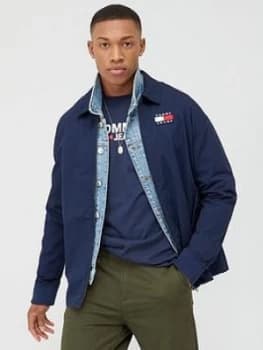Tommy Jeans Casual Cotton Jacket - Twilight Navy