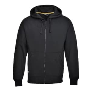Portwest Mens Nickel Zip Front Hoodie Black M