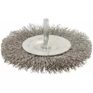 Silverline - Rotary Stainless Steel Wire Wheel Brush - 100mm