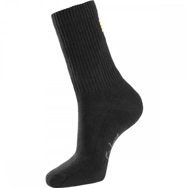 Snickers Cotton Socks, 3 Pack - Black - 37-40