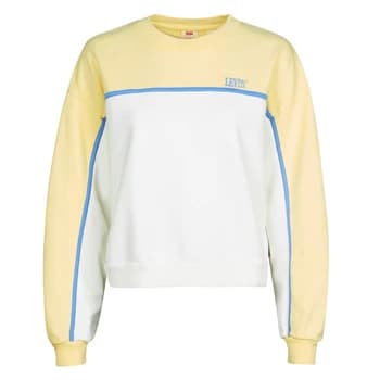 Levis CELESTE SWEATSHIRT Pale BANANA womens Sweatshirt in Yellow - Sizes L
