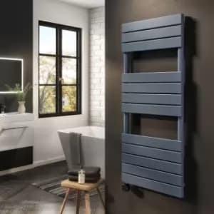 Anthracite Electric Towel Radiator 1kW with WiFi Thermostat - H1200xW500mm - IPX4 Bathroom Safe