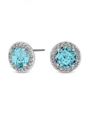 Jon Richard Silver Blue Stud Earrings