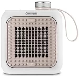 DeLonghi Capsule Desk Fan Heater Pink