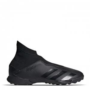 adidas Predator 20.3 Laceless Childrens Astro Turf Trainers - Black