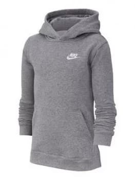 Nike Boys Nsw Club Pull On Hoodie - Grey Heather