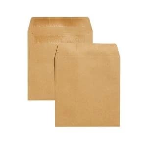 Q-Connect Envelope Wage 108x102mm Plain Self Seal 90gsm Manilla Pack