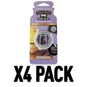 Lemon Lavendar (Pack Of 4) Yankee Candle Smart Scent Vent Clip