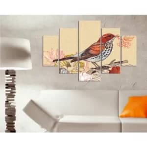 ST127 Multicolor Decorative MDF Painting (5 Pieces)