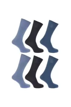 Plain 100% Cotton Socks (Pack Of 6)
