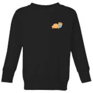 Disney Winnie The Pooh Backside Kids Sweatshirt - Black - 11-12 Years