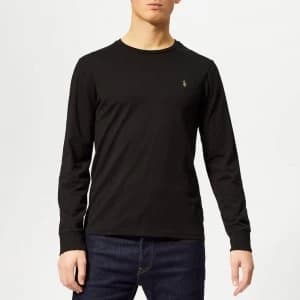Polo Ralph Lauren Mens Long Sleeved T-Shirt - Polo Black - L - Black