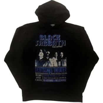 Black Sabbath - Deutsches '73 Unisex Large Hoodie - Black