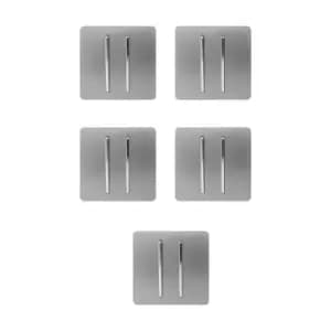 Trendi 2G 2W 10 Amp Switch, 5 Pack - Light Grey