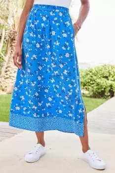 Pockets-Of-Sunshine Pull-On Midi Skirt