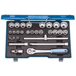 Gedore Socket set 1/2" 28 pcs hex 10-36 mm