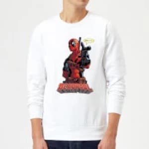 Marvel Deadpool Hey You Sweatshirt - White - L