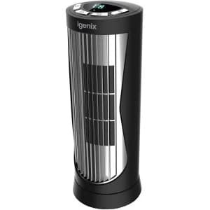 Igenix DF0022 12" Mini Electronic Tower Fan with Timer - Black