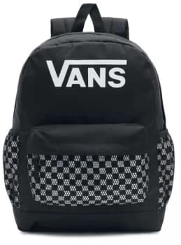 Vans Realm Plus Backpack Black / Checkerboard Backpack Black white