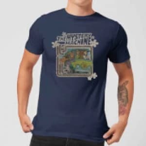 Scooby Doo Mystery Machine Psychedelic Mens T-Shirt - Navy - L