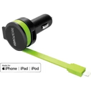 RealPower 257637 257637 USB charging station Car Max. output current 2400 mA 2 x USB