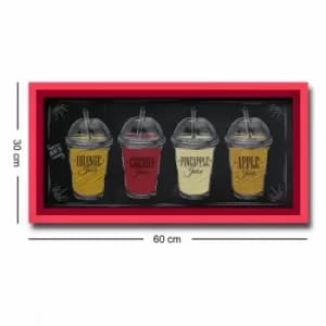 3060AHS-011 Multicolor Decorative Framed MDF Painting