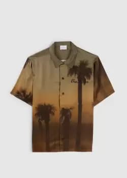 Blue Sky Inn Mens Palms Shirt In A/O Print