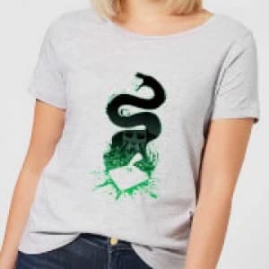 Harry Potter Basilisk Silhouette Womens T-Shirt - Grey - 3XL