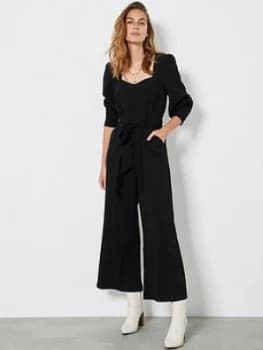 Mint Velvet Mint Velvet Black Square Neck Jumpsuit