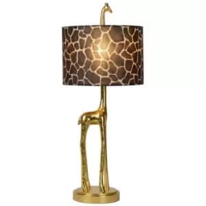 Lucide EXTRAVAGANZA MISS TALL - Table Lamp - Ø25cm - 1xE27 - Matt Gold, Brass