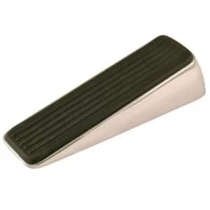 Wickes Decorative Door Wedge - Polished Chrome 120 x 39 x 29mm