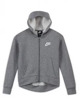 Nike Girls Nsw Club Fleece Full Zip Hoodie Lbr