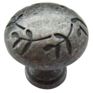 BQ Antique pewter effect Round Furniture knob Pack of 1