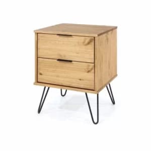 Augusta Pine 2 drawer bedside cabinet