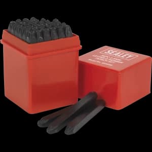 Sealey 36 Piece Letter and Number Punch Set 2.5mm