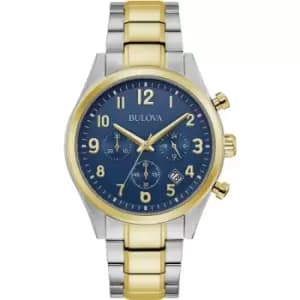 Mens Bulova Stainless Steel Classic Chronograph